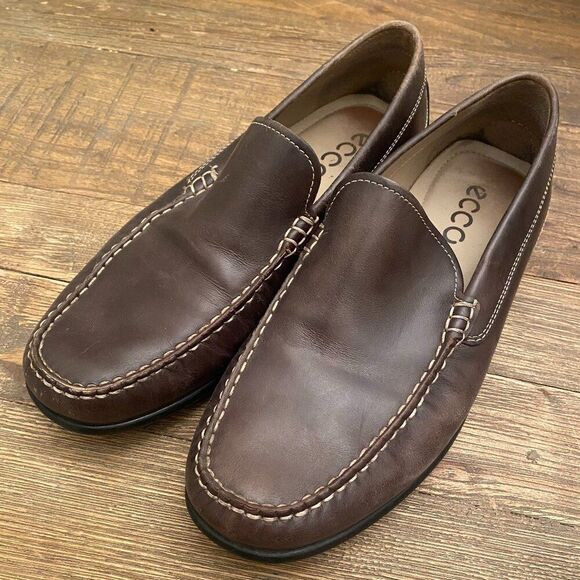 ECCO Classic Moc 2.0 Driving Shoe Loafers Brown Leather Men\'s EU 42 US 8 Slip On main image 5
